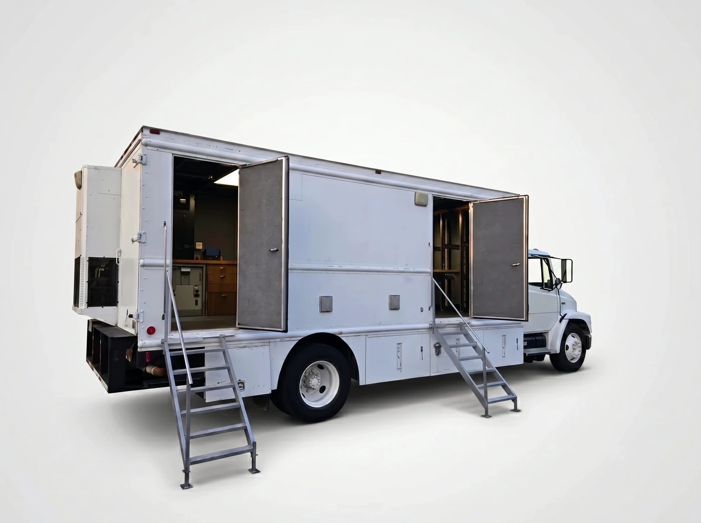 Primestar outside broadcast truck on location